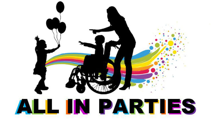 ALL IN PARTIES logo